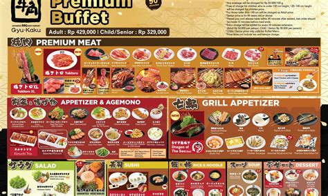 PREMIUM BUFFET – GYU-KAKU MENU
