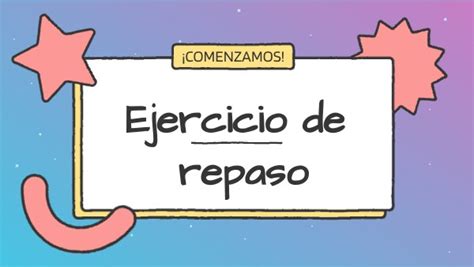 Ejercicio de repaso 
