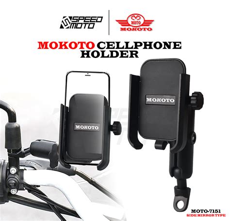 Mokoto Cellphone Holder Full Alloy Universal Rotatable Mobile