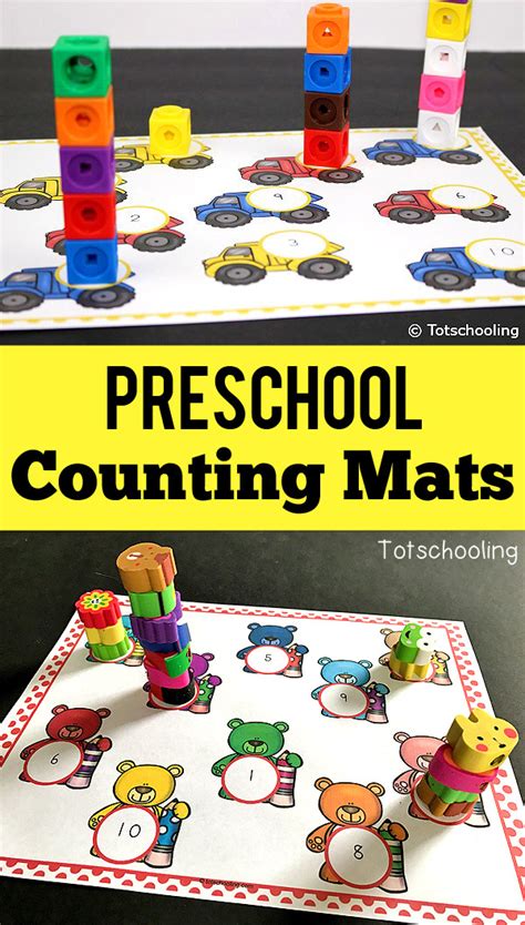 Preschool Counting Mats Totschooling Toddler Preschool