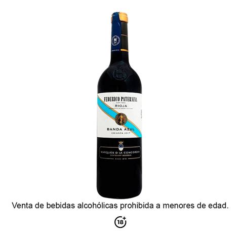 Vino Tinto Federico Paternina Rioja Banda Azul 750 Ml Walmart