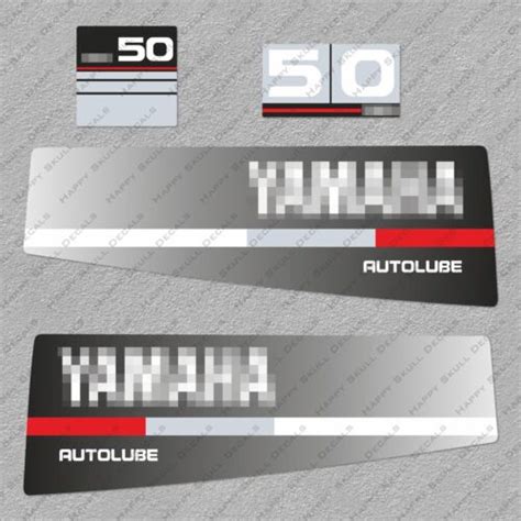 Yamaha Hp Autolube Two Stroke Outboard Engine Decals Sticker Set