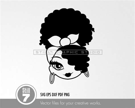 Afro Puff Svg Black Woman Svg Svg Cutting File Eps Dxf Pdf Png Etsy