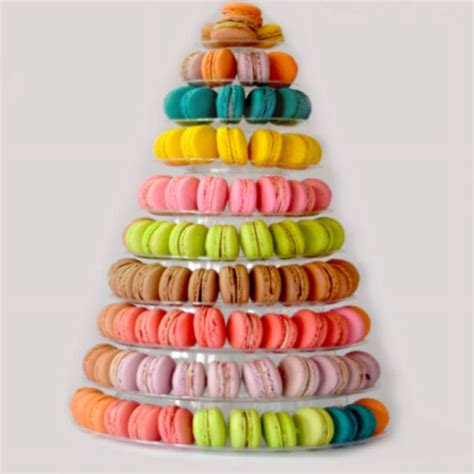 10 Tiers Macaron Tower Macaroon Display Stand Transparent