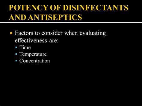 Chapter Control Of Microbial Growth With Disinfectants And