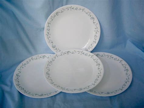 Four Vintage Corning Corelle Country Cottage Dinner Plates Etsy