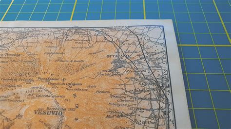 Vintage Mount Vesuvius Map