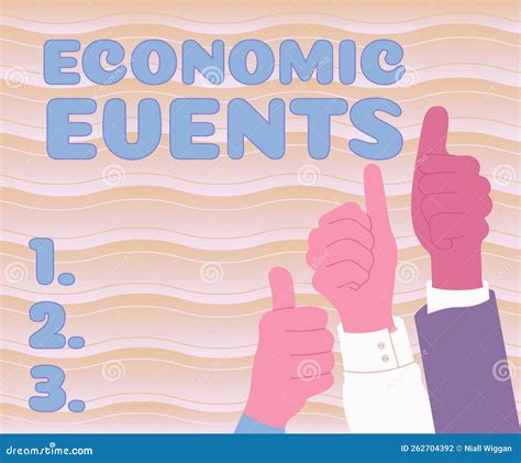 Conceptual Display Economic Events Business Approach Transfer Of