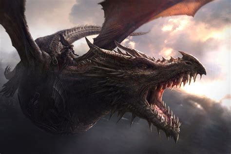 Hd Wallpaper Balerion Dragon Game Of Thrones Balerion The Black