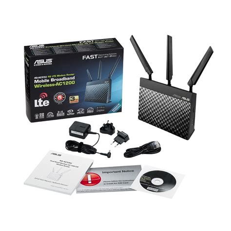 Asus 4G AC55U AC1200 Wireless LTE Modem Router