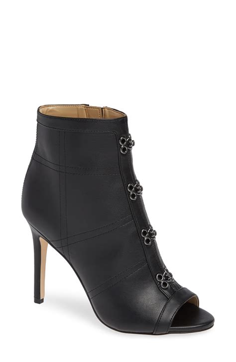 Katy Perry Leather Fame Side Zip Shooties In Black Lyst