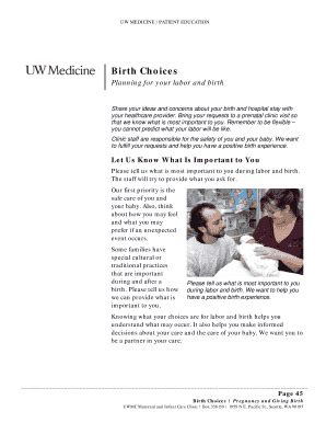 Fillable Online Birth Choices Fax Email Print PdfFiller