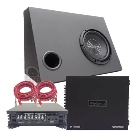 Caixa Sub Pioneer Pick Up F250 F350 10 Modulo Falcon 1200w