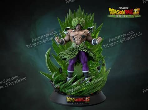 Broly Dragom Ball 3d Print Model Download Free