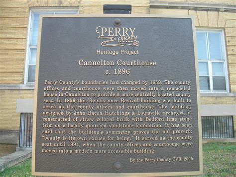 Old Perry County Court House Marker Cannelton Indiana Jimmy Emerson Dvm Flickr