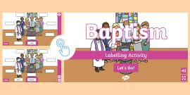 Baptism Coloring Page Educational Resources Twinkl Usa