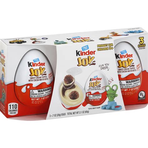 Kinder Joy Sweet Cresm Topped With Cocoa Wafer Bites 3 Ct 7 Oz Shipt