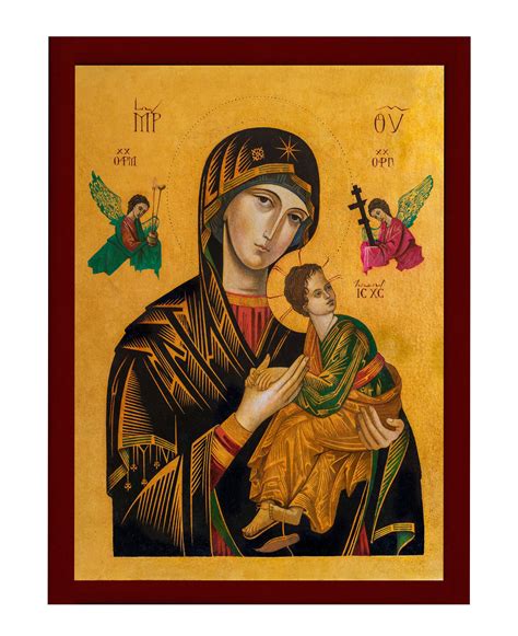 Our Lady of Perpetual Help Icon Handmade Greek Orthodox Icon - Etsy