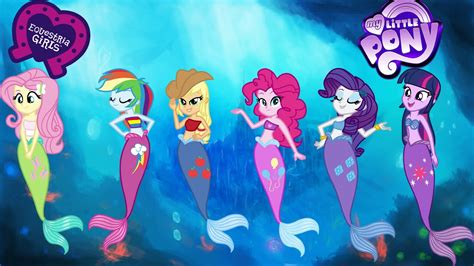 My Little Pony Equestria Girls Transforms Into Mermaids Fluttershy