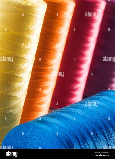 Reels Of Threads Stock Photo Alamy