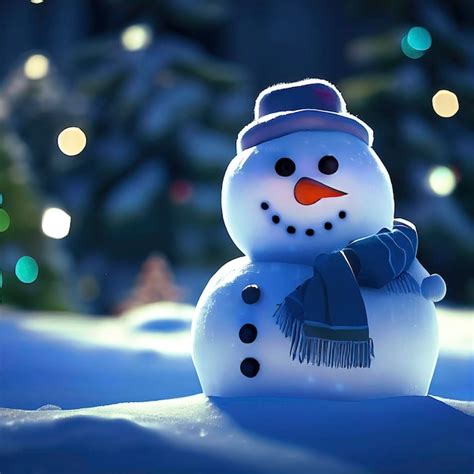 Boneco De Neve Personagem De Natal Boneco De Neve Fofo Na Ilustra O