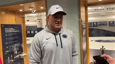 Penn State Wrestling Coach Cael Sanderson Discusses Team S Mentality