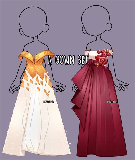 A Gown Set Outfit Adopt [close] By Miss Trinity On Deviantart Dress