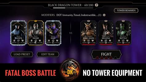 Fatal Black Dragon Tower 1 Attempt Boss Battle 60 Fight And Reward 🎮