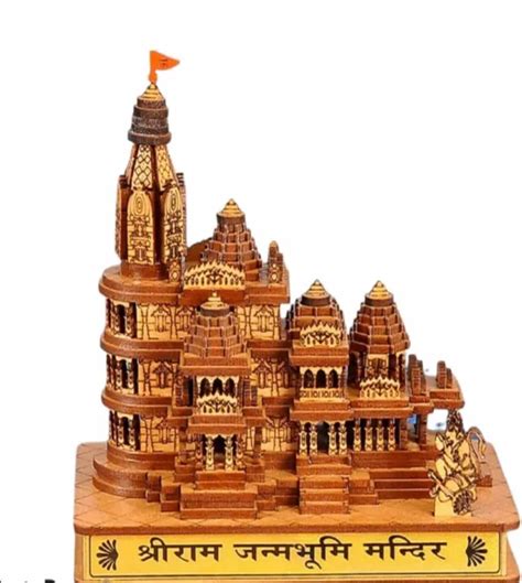 Ram Mandir Ayodhya Temple En Bois Mod Le D Coratif Pour La