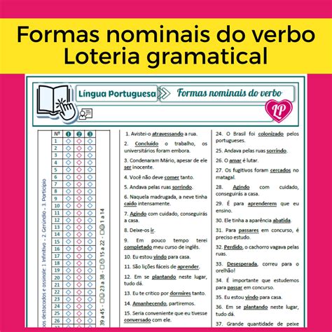 Atividades Sobre Formas Nominais Do Verbo