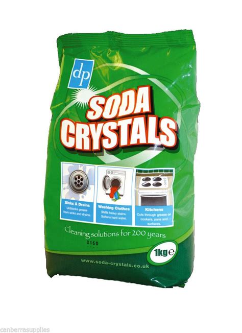 Soda Laundry Washing Crystals 1kg Stain Remover Sinks Drains Clothing