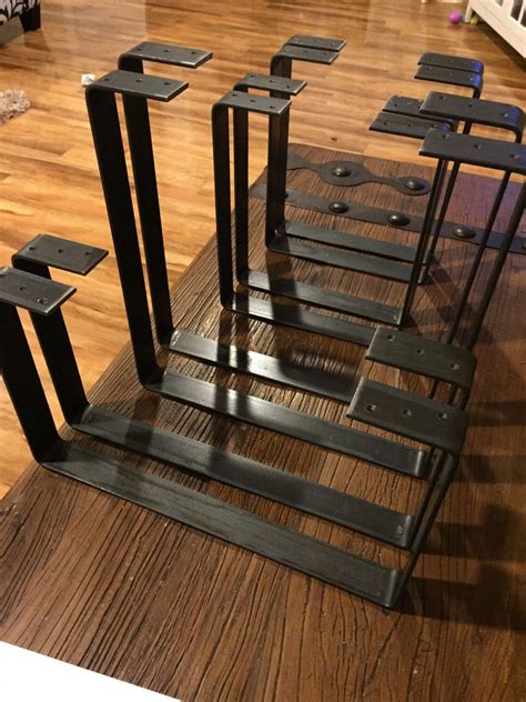 Handcrafted Forged Rustic Reclaimed Metal Coffee Table Legs Steel