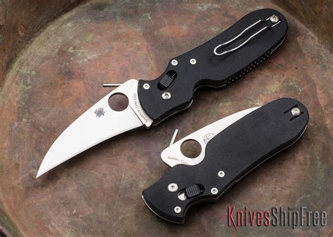 Spyderco Pkal Black G 10 Cpm S30v C103gp