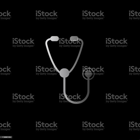 Stethoscope Black Vector Icon Stock Illustration Download Image Now