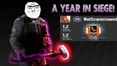 What A Year Playing Siege Looks Like Rainbow Six Siege Youtube