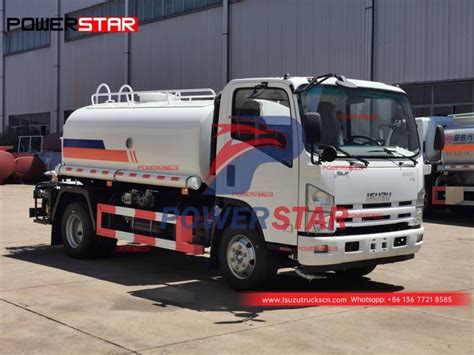 New Designed Isuzu P Stainless Steel Water Tank Truck For