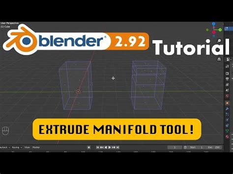 How To Use The Extrude Manifold Tool In Blender Youtube