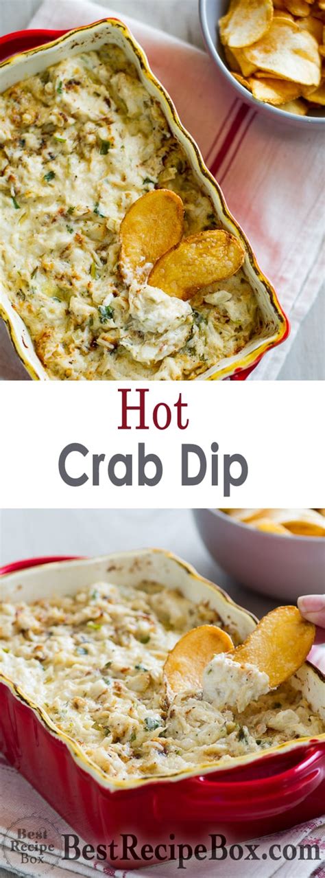 Baked Hot Crab Dip Recipe Thats Hot N Cheesy And Easy Best Recipe Box