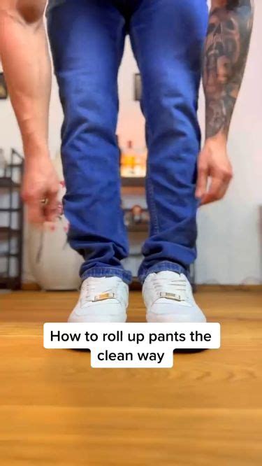 Too Long Pants Hack How To Roll Up Your Pants The Clean Way 😎…