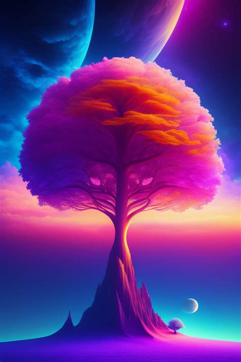 Lexica An 8k Resolution Matte Painting Of A Mystical Tree In