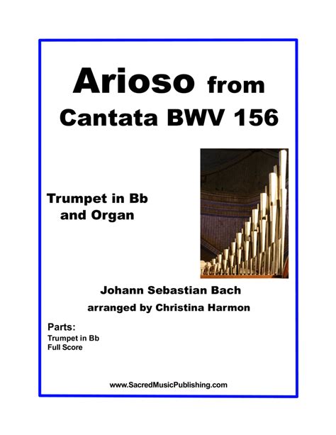 Arioso From Cantata Bwv Trumpet And Organ Arr Christina Harmon