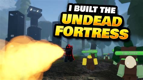 I Built The Entire Fortress In Undead Defense Tycoon Roblox Youtube