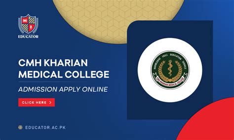 Cmh Kharian Medical College Admission Apply Online Educator Ac Pk