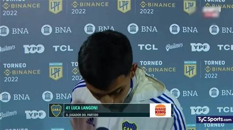 Godoy Cruz Vs Boca Por La Liga Profesional La Palabra De Luca Langoni