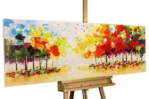 Acrylic Painting Trees Forest Autumn KunstLoft