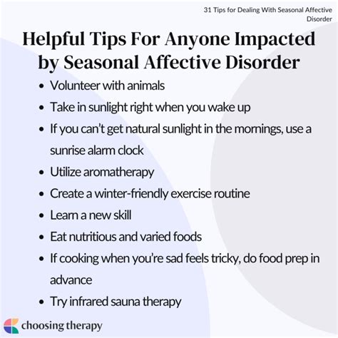 30 Tips For Dealing With Seasonal Affective Disorder