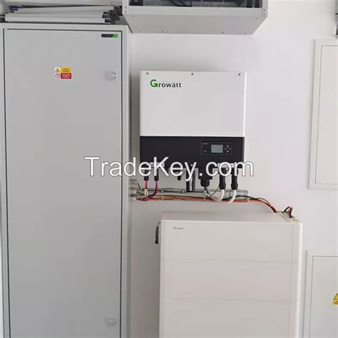 Hybrid Growatt Inverter Sph 6000 8000 10kw On And Off Grid For Home Three Phase Inverter By