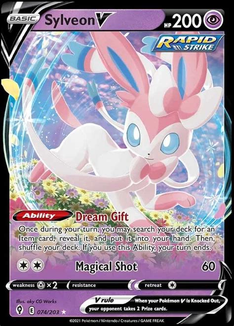 Sylveon V 74 Prices Pokemon Evolving Skies Pokemon Cards