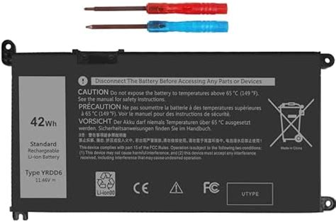 Amazon Fepprry YRDD6 42Wh Laptop Battery For Dell Inspiron 15 3000