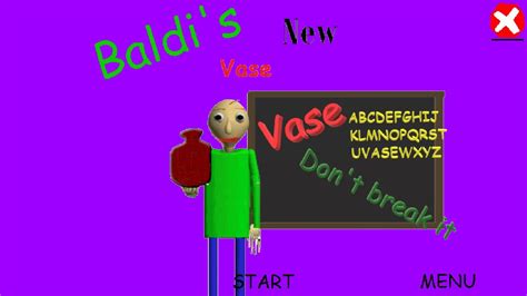 Baldi S New Vase Update Baldis Basics Youtube